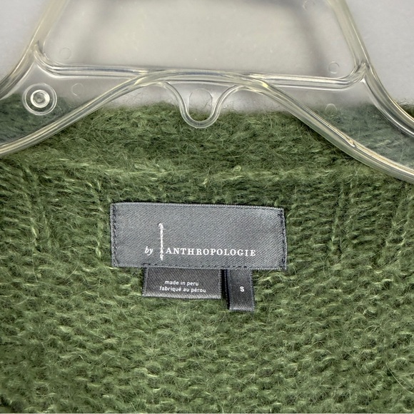 Anthropologie Alpaca Ombré Forest Green Cardigan - Picture 5 of 6